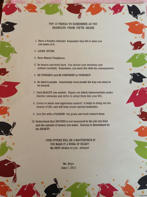 Graduation Quotes For Fifth Graders
