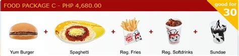 The Pinoy Informer Jollibee Package For Bithday Parties