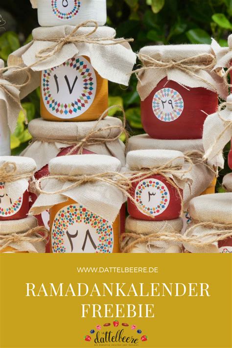 Ramadankalender Aus Altglas Basteln Upcycling Dattelbeerede