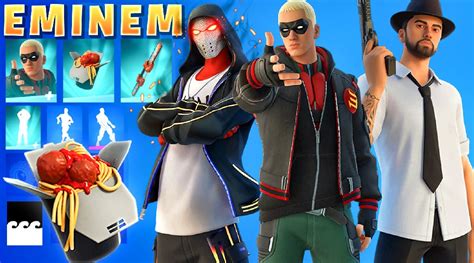 Preview Of All Eminem Skins Cosmetics And Gear In Fortnite Eminem