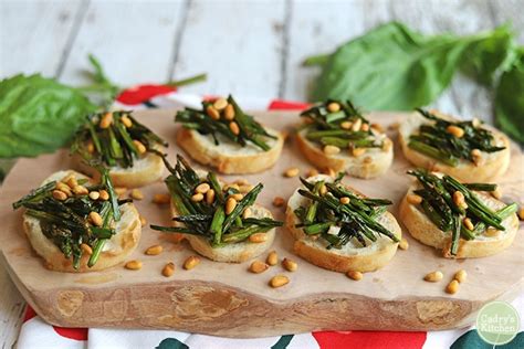 Bruschetta Style Asparagus Appetizer Cadrys Kitchen