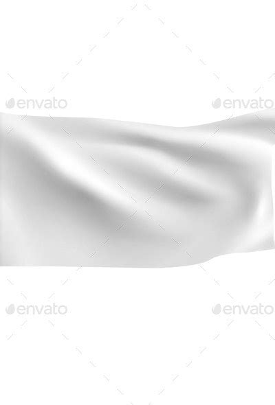 White Flag Waving In The Wind Vectors Graphicriver