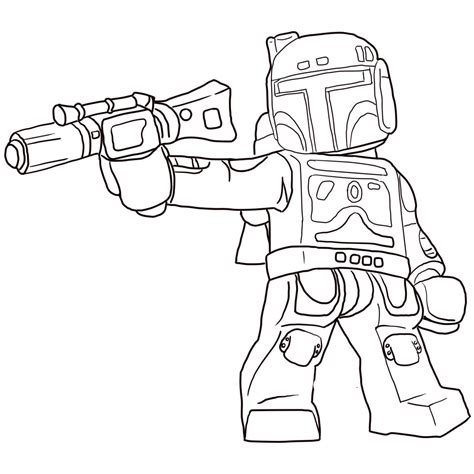Click the lego star wars boba fett coloring pages to view printable version or color it online compatible with ipad and android tablets. Boba Fett Coloring Pages to download and print for free