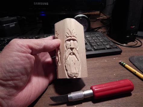 Wood Spirit Carving Tutorial Very Pic Heavy Projets De Sculptures