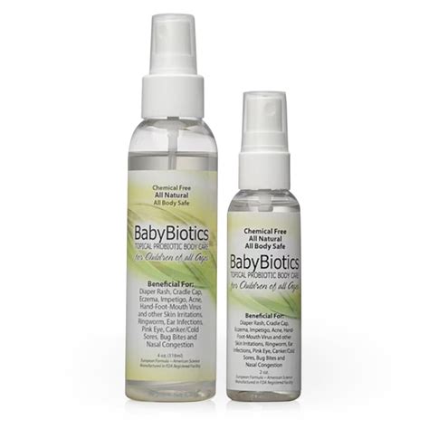 Babybiotics® Natural Probiotic Skin Care Spray For Babies 4 Oz