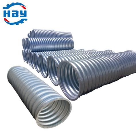 1600mm Metal Corrugated Culvert Pipe For Bridge China Steel Pipe And