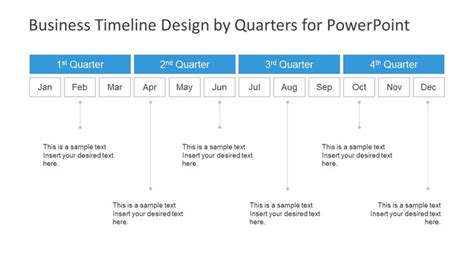 Business Timeline Design By Quarters For Powerpoint Slidemodel