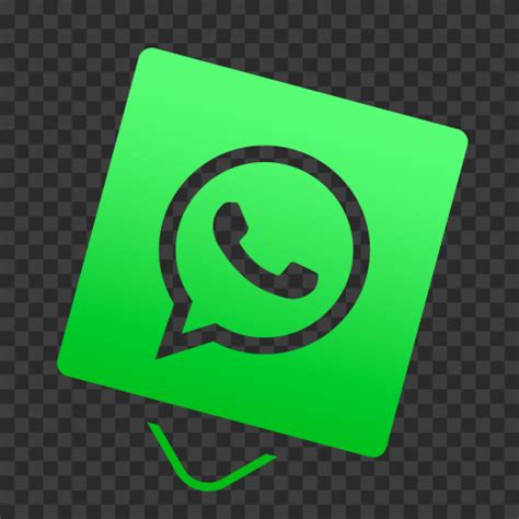 HD Round Circular Flat WhatsApp Green Logo Icon PNG Citypng