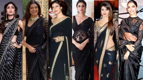 10 Gorgeous Celebrity Black Sarees That Will Make You Look Fabulous Technology Vista