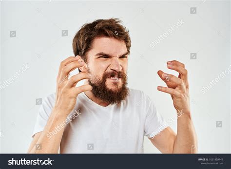 Evil Man Clenched His Teeth Logo Stock Photo Edit Now 1051859141