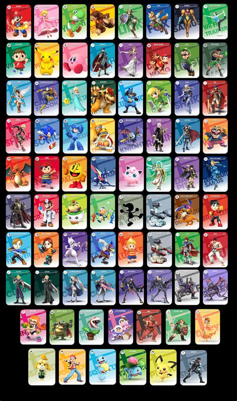 Super Smash Brothers Amiibo Cards Full Sets Or Singles Ssb Amiibo