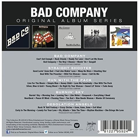 Bad Company Original Album Series Box Set 5 Cds 22000 En Mercado