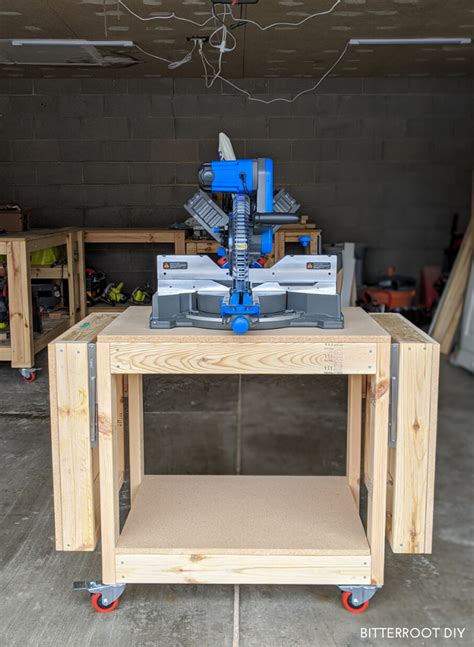 Easiest Diy Mobile Miter Saw Stand Tylynn M Mitre Saw Stand