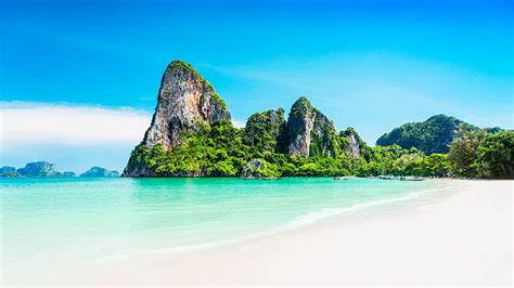 Hd Wallpaper Krabi Thailand Tropical Beach White Sand Sandy Blue