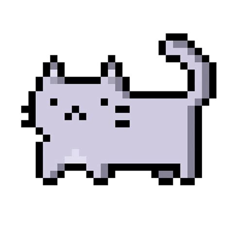 Cat Pixel Art  By Hoppip Find And Share On Giphy