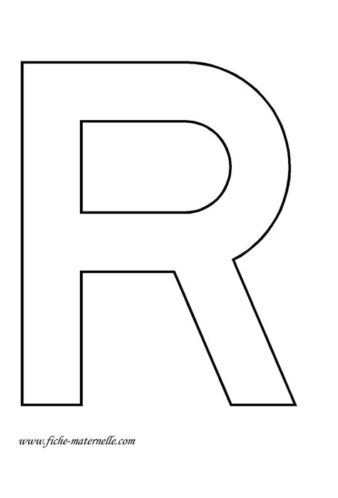 Lettre de l alphabet à décorer la lettre capitale R Lettre alphabet à imprimer Lettre a