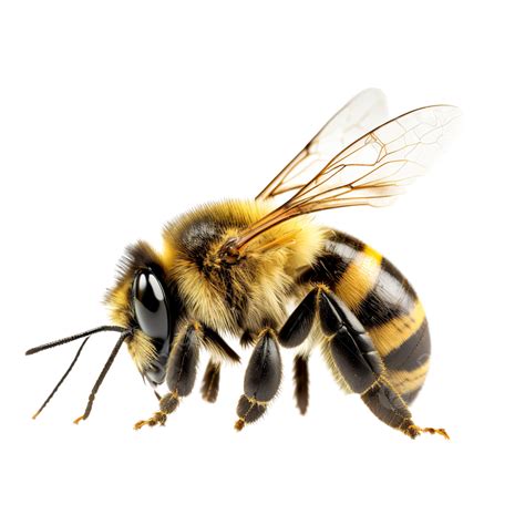 Bee Isolated On White Background Bee Fly Cartoon Bee Png Transparent