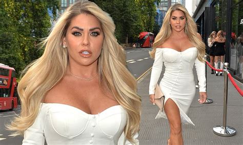 Bianca Gascoigne Puts On A Glamorous Display Donning A Strapless White