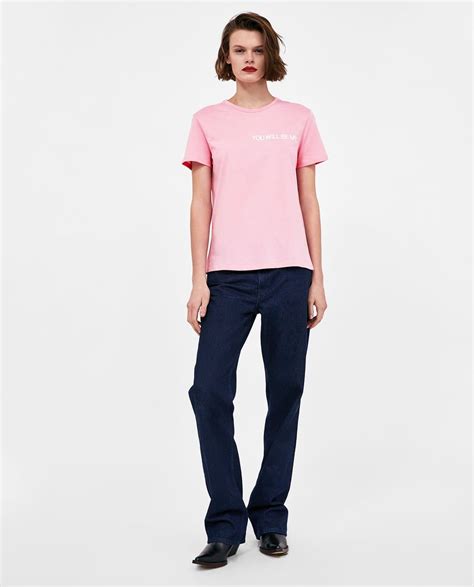 Image Of Slogan T Shirt From Zara Fashion Shirts Normcore