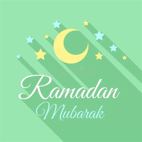 Ramadan Mubarak Islamic Greeting Background Stock Vector Illustration