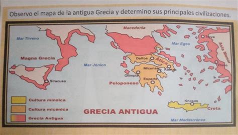 Observo El Mapa De La Antigua Grecia Y Determino Sus Principales Hot Sex Picture