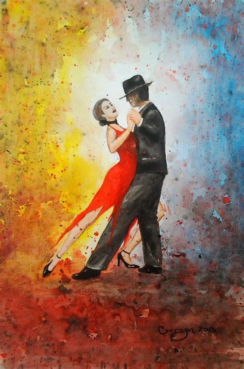 Pin By Madhura Belani On Paintings Tango Art Dancers Art Dance