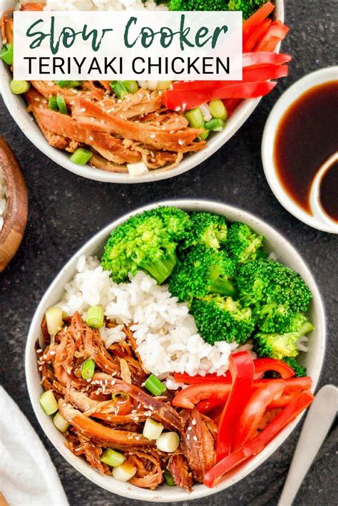 This Slow Cooker Teriyaki Chicken Is An Easy Recipe Perfect For Busy Weeknights Serve  Whole