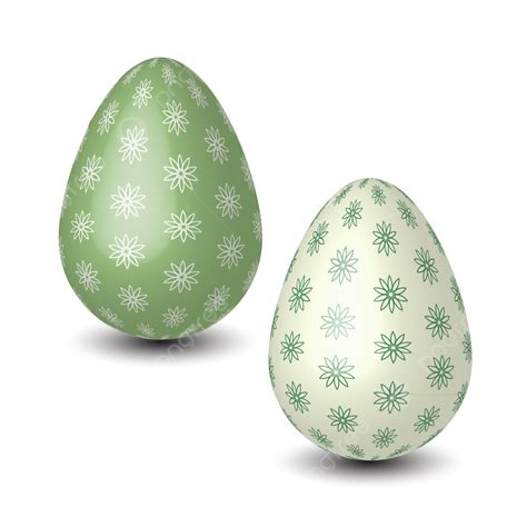 3d Easter Egg Vector Hd Images Green 3d Easter Eggs Easter Eggs 2021