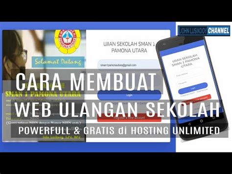 Cara Membuat Web Untuk Ulangan Sekolah - John Lusikooy Channel