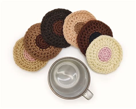 PDF Crochet Pattern Nipple Coasters and Holder Breast Boob Titty Boobie