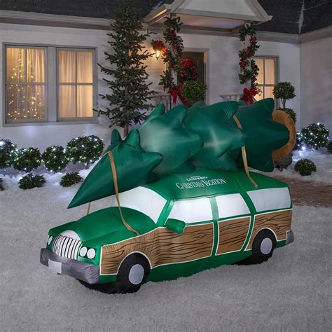 8 Ft Inflatable National Lampoons Christmas Vacation Station Wagon 114436 The Home Depot