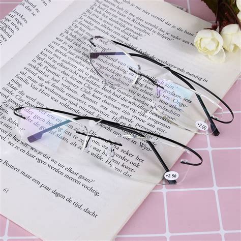 rectangular ultralight memory titanium rimless rectangular reading glasses spectacles eyeglass