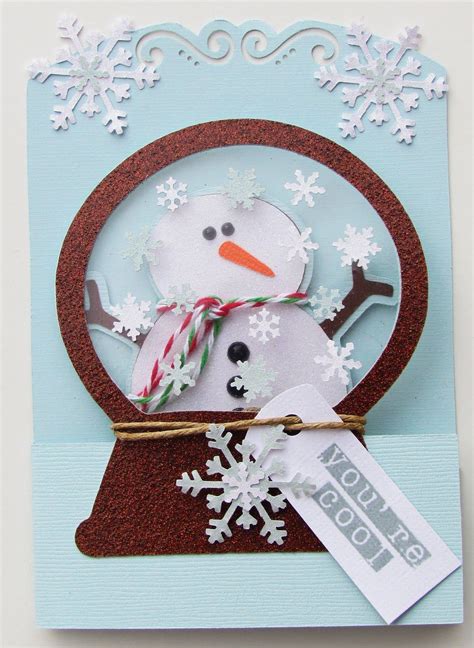 Sharon Langford Designs Youre Coolsnow Globe Card
