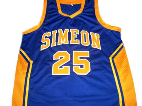 Derrick Rose 25 Simeon High School Men Basketball Jersey