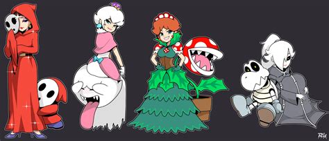 Princess Peach Rosalina Boo Princess Daisy Piranha Plant And