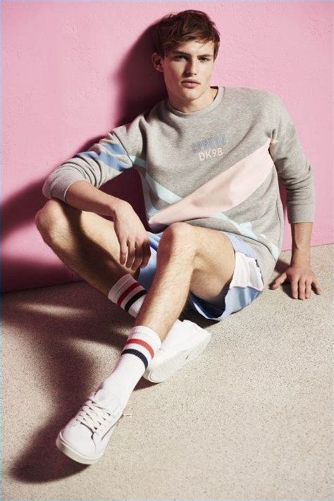 River Island 2017 Spring Summer Mens Collection Lookbook 008 Pink Sweat