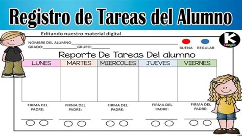 Registro De Tareas Del Alumno Portal De Educación