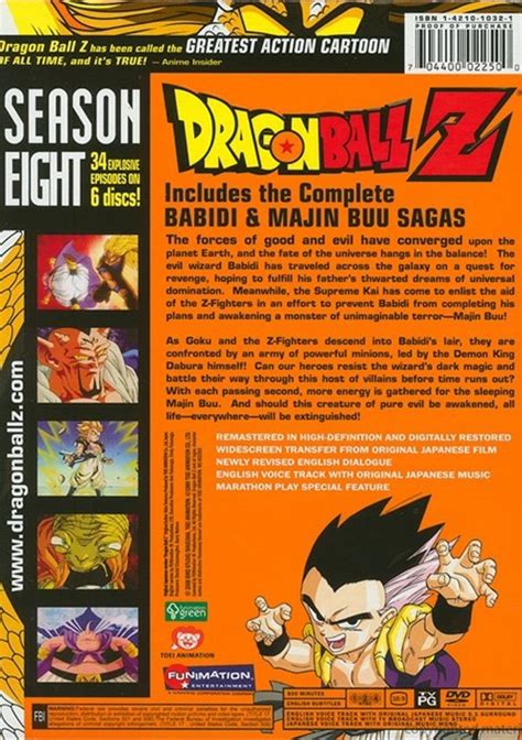 The second season (dvd) average rating: Dragon Ball Z: Season 8 (DVD) | DVD Empire