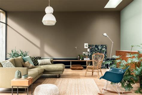 Dulux Colour Of The Year 2021 Brave Ground Tropical Living Room