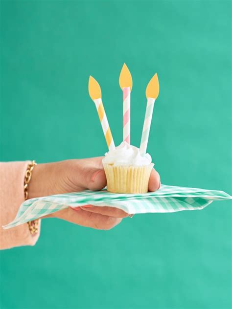Birthday Candle Cupcake Toppers Diy Cupcake Toppers Diy Toppers Diy