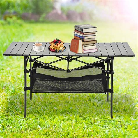 Portable picnic table in a bag photos and pictures collection that published here was properly. 47" Roll Up Portable Folding Camping Square Aluminum ...