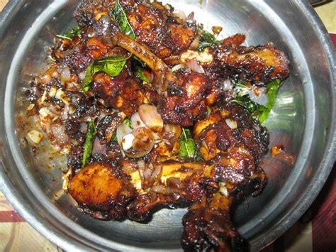 Fry for 30 seconds, then add garlic and ginger. Amrita's kitchen: Fried black pepper chicken