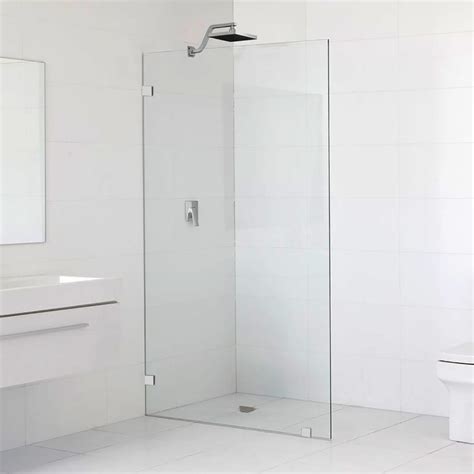 Frameless Bath Panel Shower Screen 10mm Fixed Glass Shelf 700x1450mm Leaking Shower Repairs Sydney