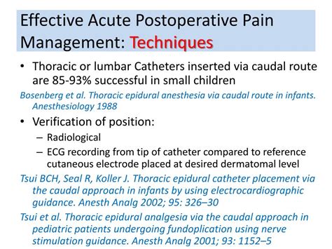 Ppt Acute Postoperative Pediatric Pain Management Powerpoint