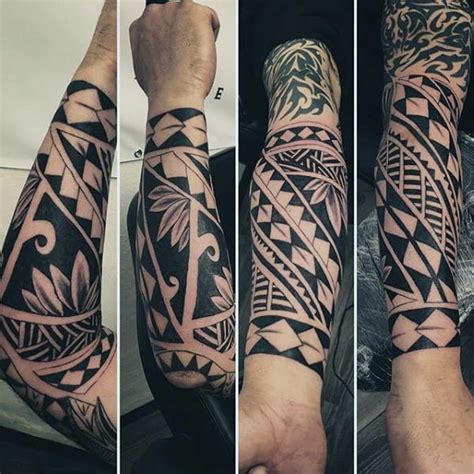 Many people will stop sleeve designs 3/4 down the wrist these days. 100 Maori Tattoo Designs For Men -New Zealand Tribal Ink Ideas