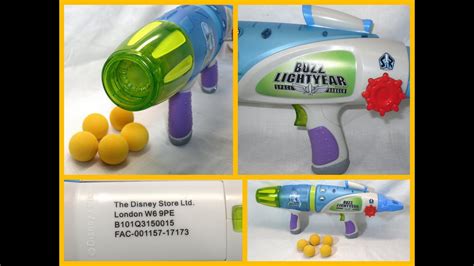 Buzz Lightyear Disney Store Toy Story Sfx Blaster Gun 5 X Glow In The