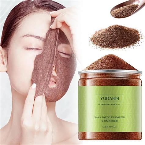 Natural Seaweed Mask Granules Powder Collagen Beauty Mask Anti Aging Whitening Moisturizing Face