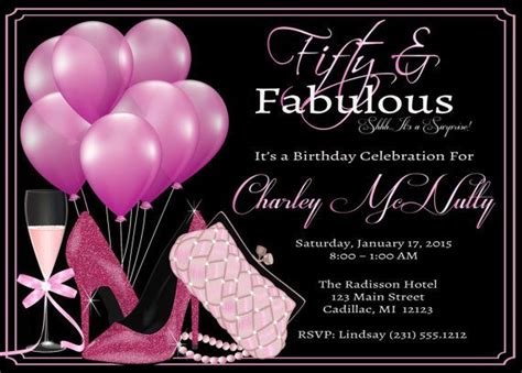 50th Birthday Invitations For Women Dolanpedia