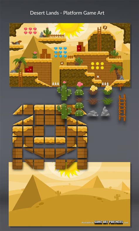 Downloadsdesert Lands Platform Tileset