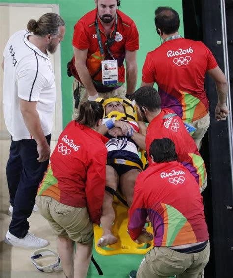 French Gymnast Suffers Gruesome Vault Injury Warning Graphic Images